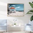thumbnail image 1 of Designart "Nostalgia Black Beach Seaside II" Nautical & Beach Floater Framed Canvas Wall Art, 1 of 7