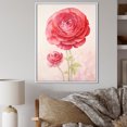thumbnail image 1 of Designart "Nostalgic Bloom Fantasy I" Ranunculus Floater Framed Canvas Wall Art, 1 of 5