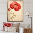 thumbnail image 1 of Designart "Nostalgic Bloom Fantasy III" Ranunculus Floater Framed Canvas Prints, 1 of 5