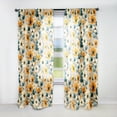 thumbnail image 1 of Designart "Nostalgic Floral Mod Vibes I" Midcentury Mid-Century Modern Curtain, Geometric,Abstract, 1 of 6