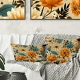 thumbnail image 1 of Designart "Nostalgic Floral Mod Vibes IV" Midcentury Printed Throw Pillow, 1 of 5