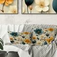 thumbnail image 1 of Designart "Nostalgic Floral Mod Vibes" Midcentury Printed Throw Pillow, 1 of 5