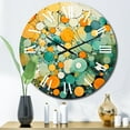 thumbnail image 1 of Designart "Nostalgic Remix III" Abstract Collages Oversized Wall Clock, 1 of 5