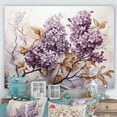 thumbnail image 1 of Designart "Nostalgic Sepia Lilacs I" Lilacs Canvas Wall Art, 1 of 7