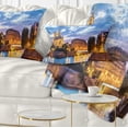 thumbnail image 1 of Designart Notre Dame Cathedral - Landscape Photography Throw Pillow - 12x20, 1 of 5