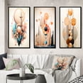 thumbnail image 1 of Designart "Nouveau Abstract Geometric Elegance II" Modern Geometric Framed Wall Art Set Of 3 - Beige Abstract Frame Canvas Set For Living Room Decor, 1 of 7