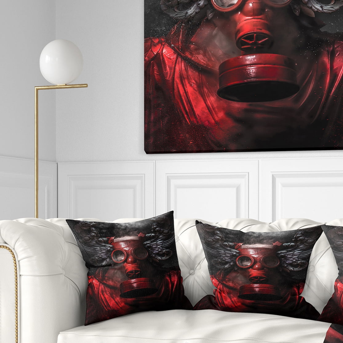 Designart Nuclear Attack - Contemporary Throw Pillow - 18x18