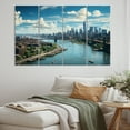 thumbnail image 1 of Designart "Nyc Usa Cityscape Of wall decor IV" Cityscapes Art Living Room Set, 1 of 5