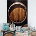 thumbnail image 1 of Designart "Oak Barrels' Essence" Wine Canvas Prints, 1 of 7