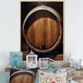 thumbnail image 1 of Designart "Oak Barrels' Essence" Wine Floater Framed Canvas Prints, 1 of 5