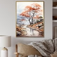 thumbnail image 1 of Designart "Oak Tree Mystic Abstraction" Tree Oak Floater Framed Canvas Wall Art, 1 of 5