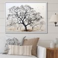 thumbnail image 1 of Designart "Oak Trees In Black And White III" Tree Oak Floater Framed Canvas Prints, 1 of 5