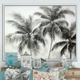 thumbnail image 1 of Designart "Oasis Amidst Desert Palm Trees II" Palms & Palm Trees Floater Framed Canvas Art Print, 1 of 5