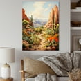 thumbnail image 1 of Designart "Oasis Impasto Mexico Cactus wall art I" Mexico Canvas Wall Art, 1 of 5