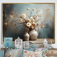 thumbnail image 1 of Designart "Oasis Of Floral Plant Bouquets In Still Life" Plants Floater Framed Canvas Art Print, 1 of 5