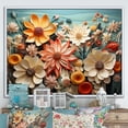 thumbnail image 1 of Designart "Oasis Of Vibrant Blooms" Flower Floater Framed Canvas Art Print, 1 of 5