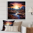 thumbnail image 1 of Designart "Oasis in the Desert Twilight I" Landscapes Floater Framed Wall Decor, 1 of 7