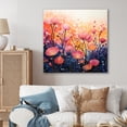 thumbnail image 1 of Designart "Oasis of Coral III" Abstract Landscape Canvas Print, 1 of 5