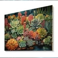 thumbnail image 1 of Designart "Oasis of Succulent Succulents I" Floral Print on Natural Pine Wood, 1 of 5