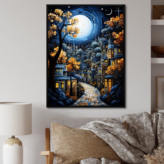 Designart "Oaxacan Odyssey In Mexican Art" Mexican Art Floater Framed Wall Art Prints