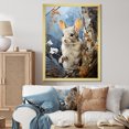 thumbnail image 1 of Designart "Observer Pastoral Rodent Silent wall art" Animals Floater Framed Canvas Wall Art, 1 of 7