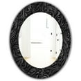thumbnail image 1 of Designart 'Obsidian Impressions 10' Modern Mirror - Oval or Round Wall Mirror, 1 of 3
