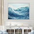 thumbnail image 1 of Designart "Ocean Storm In Minimalist Style II" Ocean Floater Framed Canvas Prints, 1 of 5