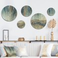 thumbnail image 1 of Designart "October Mist II" Abstract Liquid Ink Metal Wall Art Set of 5 Piece, 1 of 5