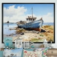 thumbnail image 1 of Designart "Odyssey By The Fishing Boat Shore" Hunting & Fishing Floater Framed Canvas Prints, 1 of 5