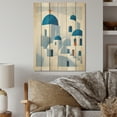 thumbnail image 1 of Designart "Odyssey in Santorini IV" Greece Print on Natural Pine Wood, 1 of 5