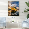thumbnail image 1 of Designart "Of Contrasts Port Port painting I" Nautical & Beach Floater Framed Canvas Wall Art, 1 of 7