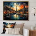 thumbnail image 1 of Designart "Of Lights Paris City art painting III" France Floater Framed Canvas Wall Art, 1 of 7