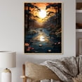 thumbnail image 1 of Designart "Of Serenity Forest Shades wall art I" Landscape & Nature Floater Framed Wall Art Living Room, 1 of 7