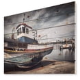 thumbnail image 1 of Designart 'Old Fishing Boat' Boat Print on Natural Pine Wood, 1 of 5