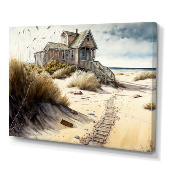 Designart Old Fishing Port II Canvas Wall Art