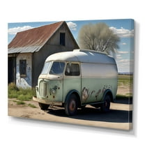 Designart Old Milk Delivery In Barn Canvas Wall Art