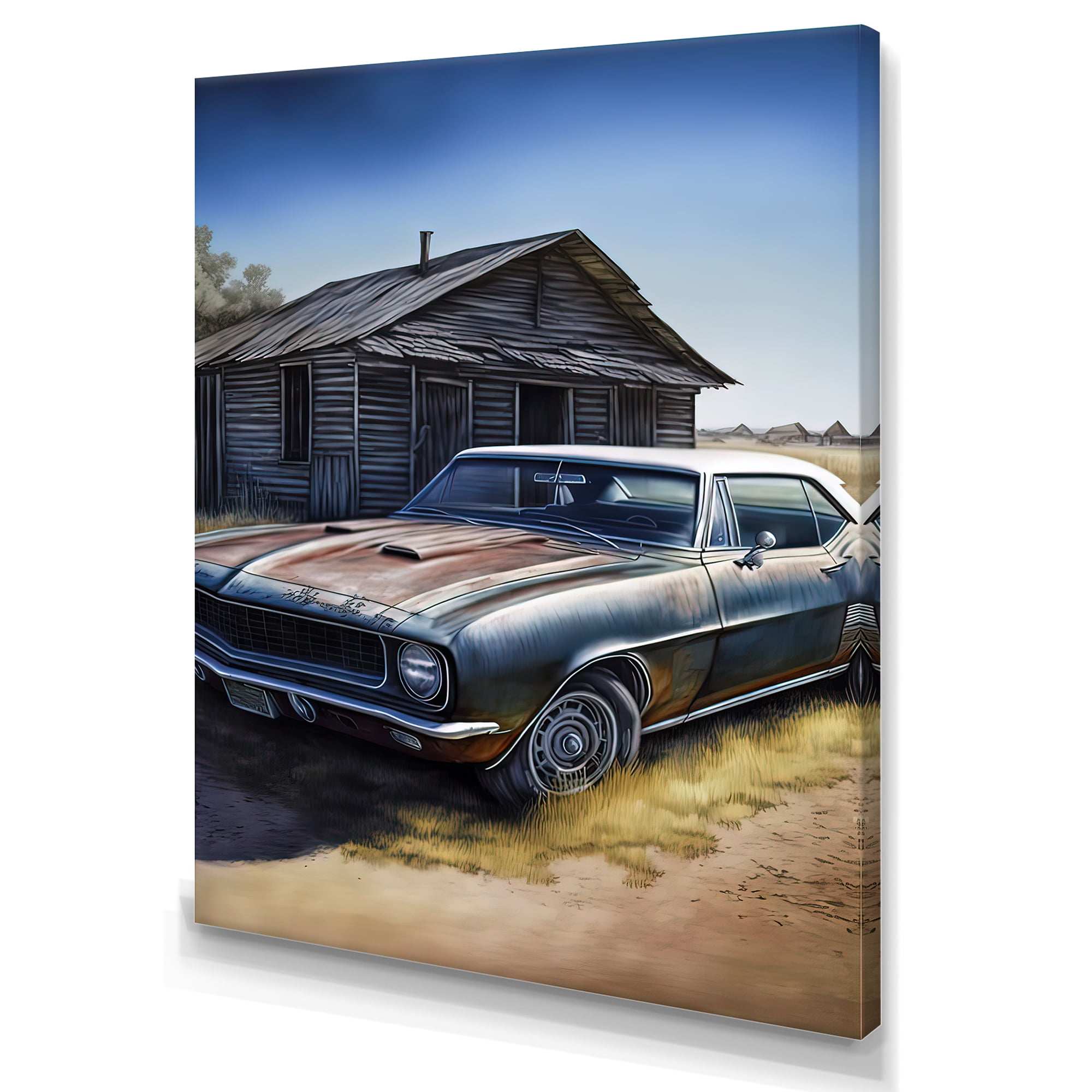 Designart Old True In Barn Canvas Wall Art