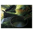 thumbnail image 1 of Designart ' Old Watermill In Green Nature Landscape ' Lake House Canvas Wall Art Print, 1 of 4