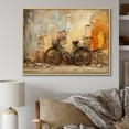 thumbnail image 1 of Designart "Old-World Charm Bike Journey" Bicycle Floater Framed Canvas Wall Art, 1 of 5
