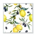 thumbnail image 1 of Designart 'Olive and Lemon Branches II' Tropical Framed Canvas Wall Art Print, 1 of 5