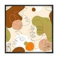 thumbnail image 1 of Designart 'One Line Portrait of Afro American Women VII' Modern Framed Canvas Wall Art Print, 1 of 5