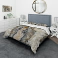 thumbnail image 1 of Designart 'Onyx detail Composition' Mid-Century Modern Duvet Cover Set, 1 of 4