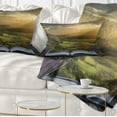 thumbnail image 1 of Designart Open Book to Green Valley - Digital Art Landscape Printed Throw Pillow - 12x20, 1 of 5