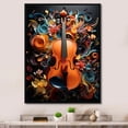 thumbnail image 1 of Designart "Opt Art Vibrant Euphony" Abstract Floater Framed Canvas Print, 1 of 7