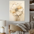 thumbnail image 1 of Designart "Opulent Beige Morning Glory Blossom I" Morning Glory Wall Decor, 1 of 7