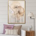 thumbnail image 1 of Designart "Opulent Beige Morning Glory Blossom II" Morning Glory Floater Framed Canvas Art Print, 1 of 5
