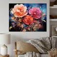 thumbnail image 1 of Designart "Opulent Coral Rose Display I" Roses Wall Art Living Room, 1 of 1