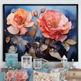 thumbnail image 1 of Designart "Opulent Coral Rose Display" Roses Floater Framed Wall Art Prints, 1 of 5
