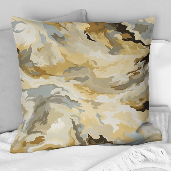Designart "Opulent Hiding Hues" Abstract Printed Throw Pillow