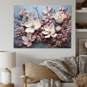 Designart "Opulent Magnolia Canopy I" Magnolias Canvas Prints